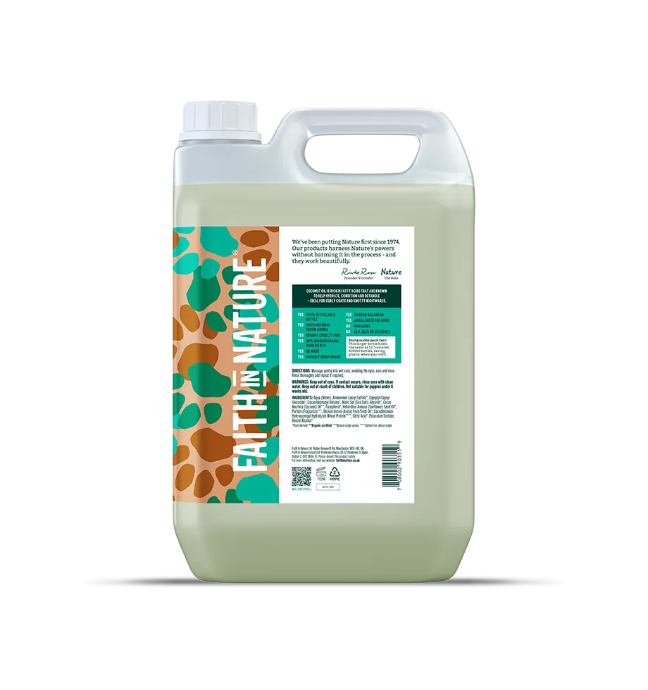 How to Bathe Your Dog Naturally with Coconut Dog Shampoo 5L