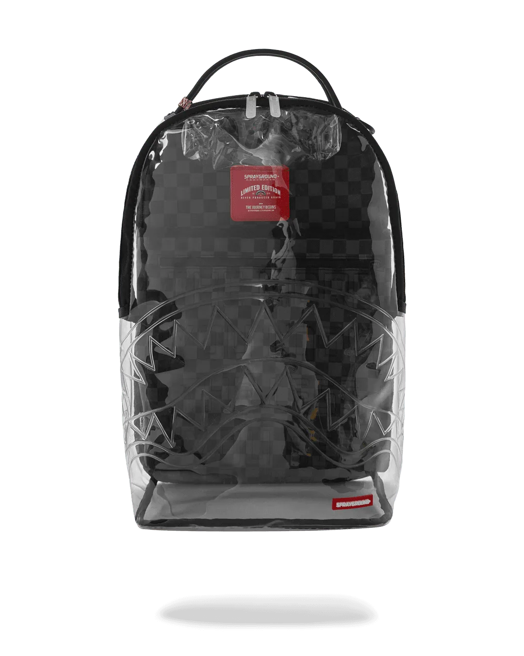 CLEAR DLX BACKPACK - CHECKED OUT (GRAY BLK CHECK)
