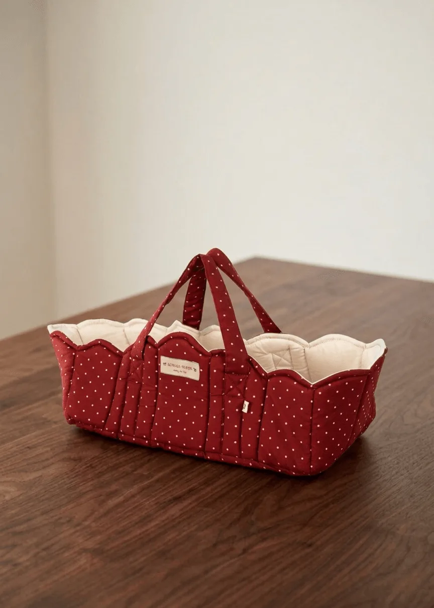 Konges Sloejd | Doll Bassinet - Fraise Dot