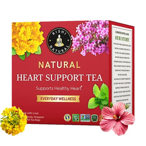 Heart Support Tea for Healthy Heart Function, Improved Circulation, Blood Pressure & Cholesterol Support