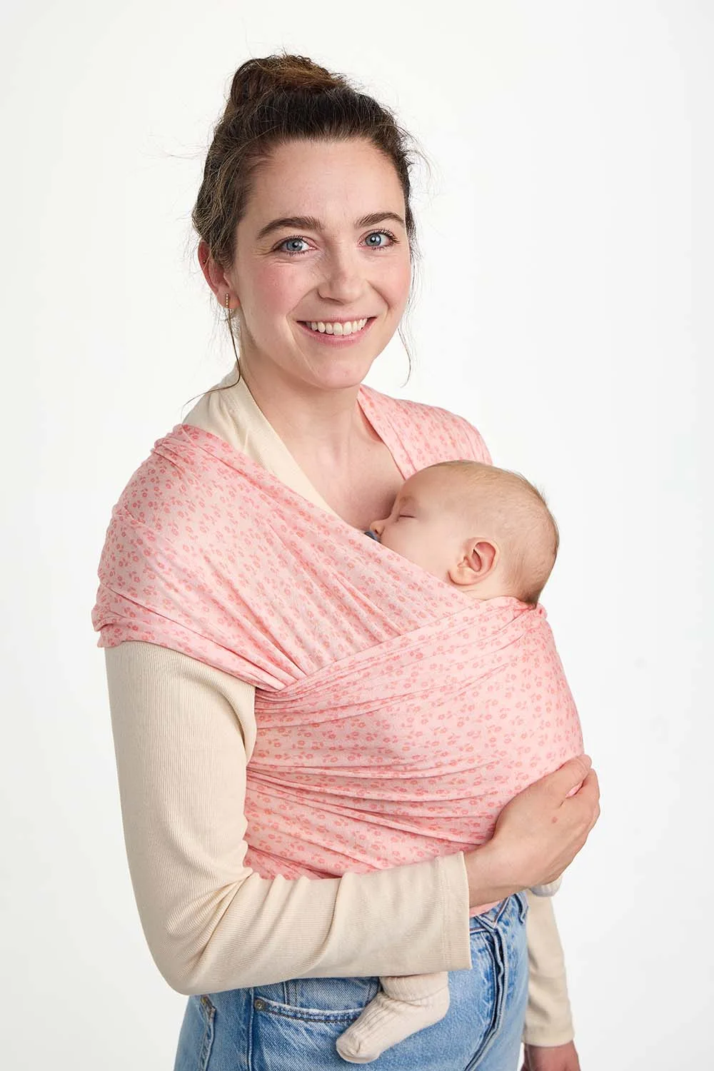 Envoltório elástico para bebé com estampa floral Ditsy