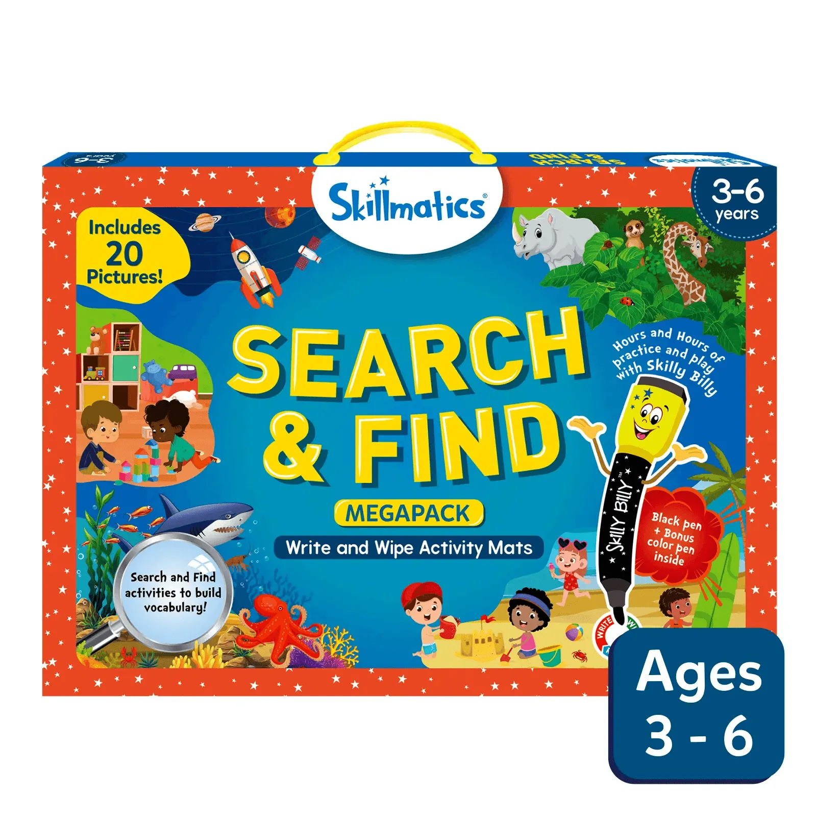 Search and Find Megapack | 繰り返し使えるアクティビティマット（3〜6歳）