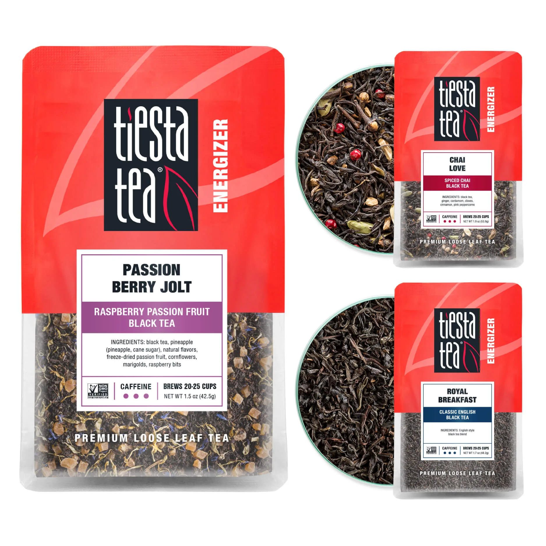 Black Loose Leaf Tea Pouch Set
