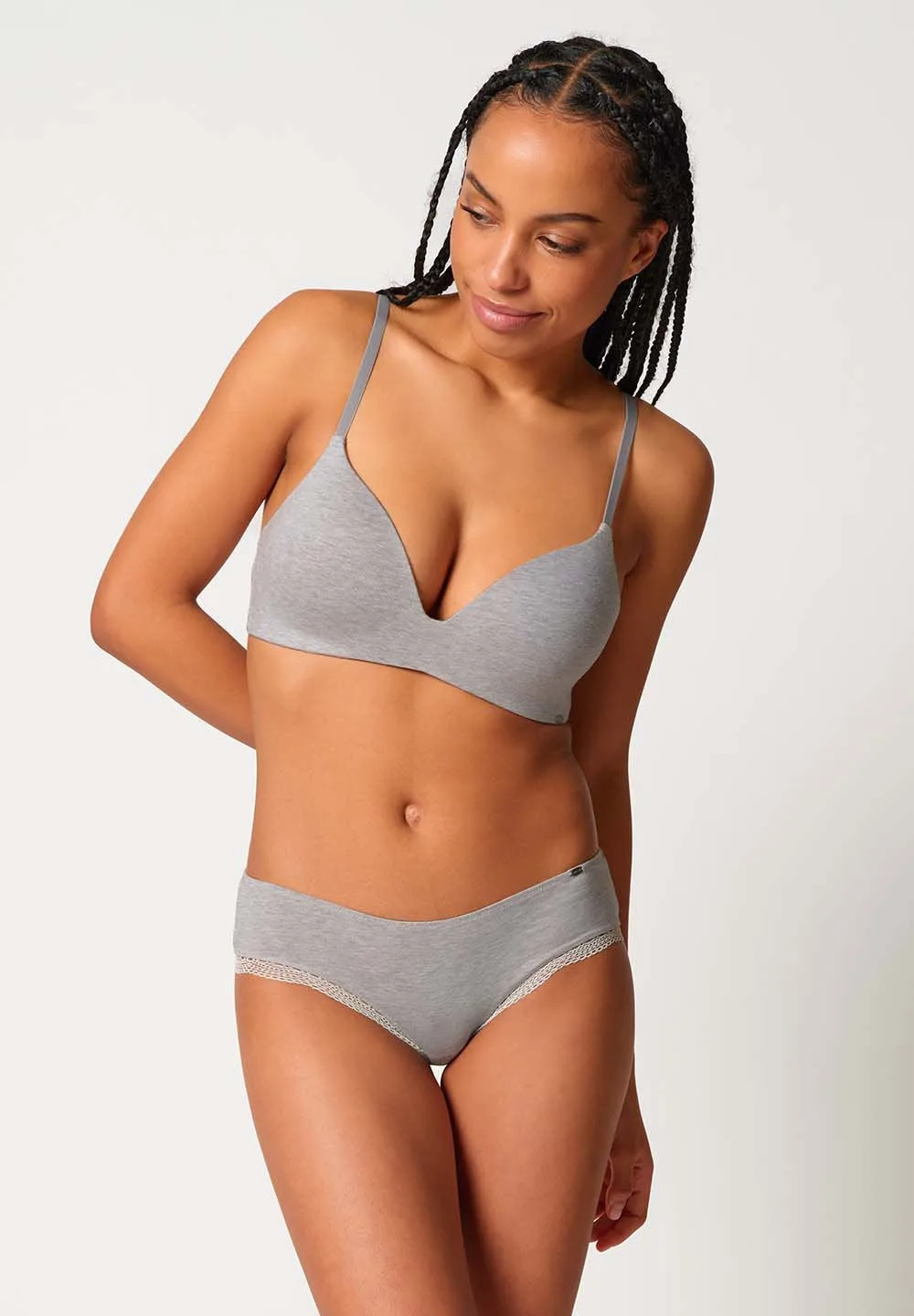 Classicotton Padded triangle bra | 081992-08S950