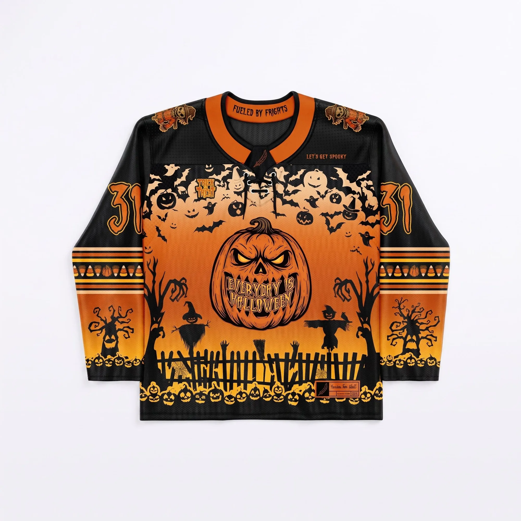 Griezelige hockeyshirt Halloween-outfitideeën