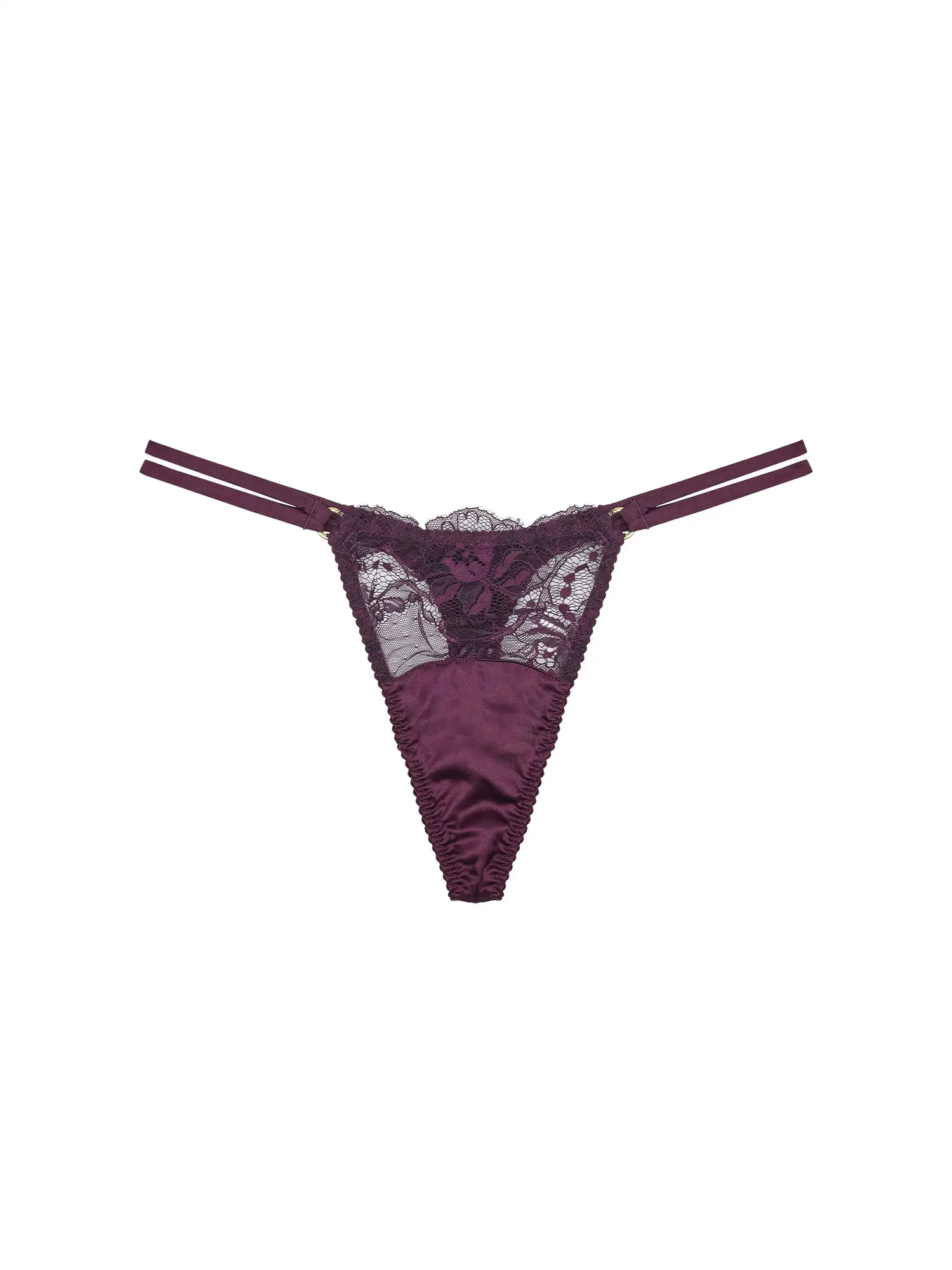 Eliza Silk Strap Thong