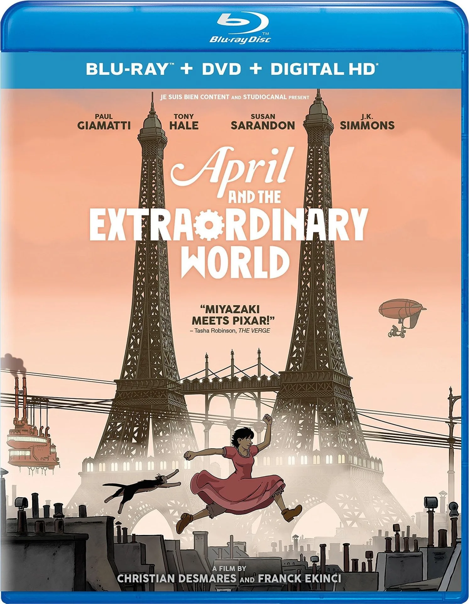 April y el mundo extraordinario Blu-ray + DVD + Digital: Qué incluye