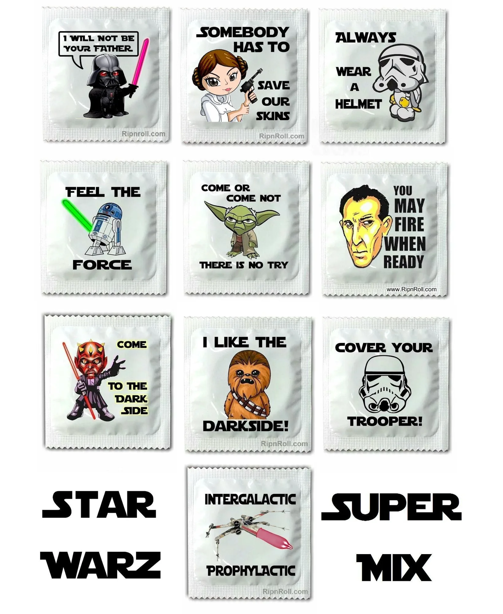 Funny Condom Assortments: Star Warz and More