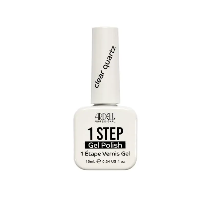 1 Step Gel Clear Quartz: Glass Nail Look at Home