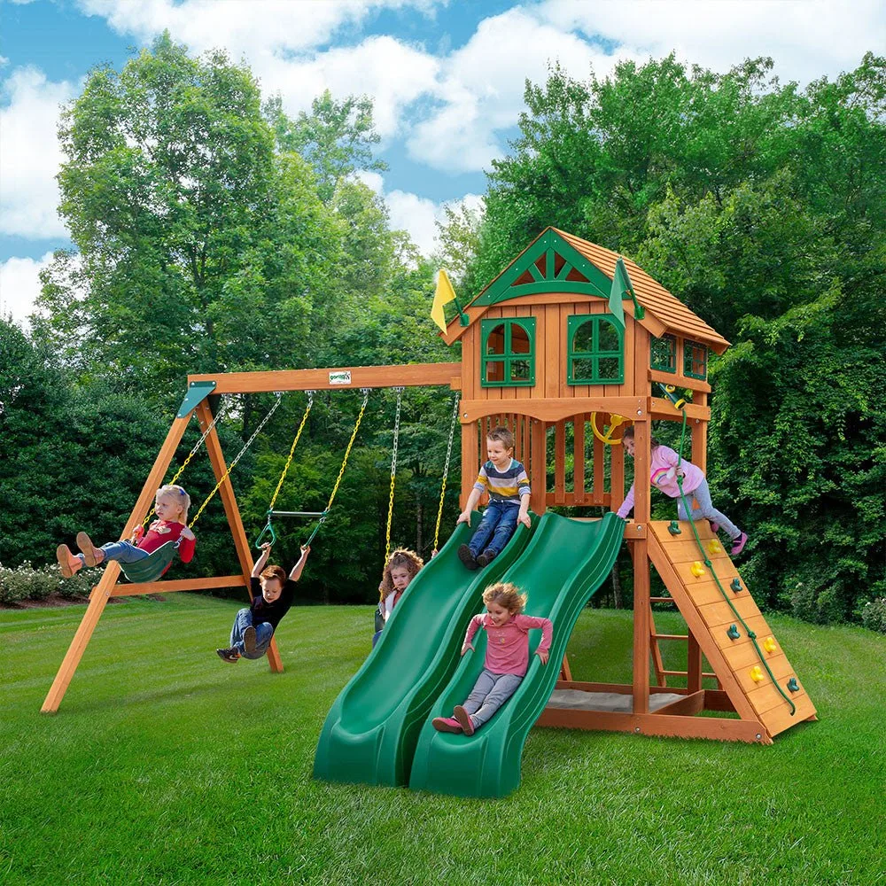 Outing Swing Set with Dual Slides