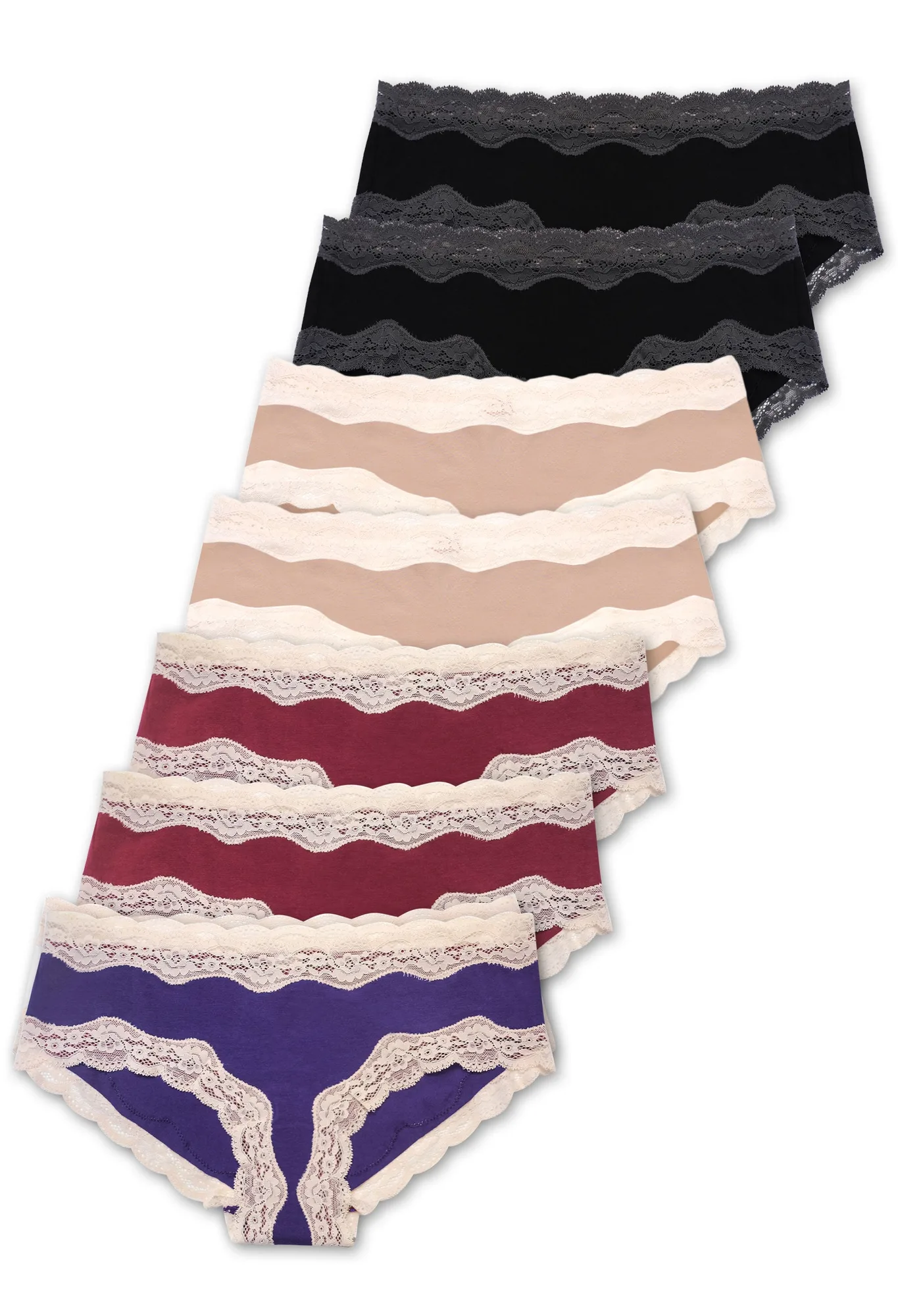 Katoenrijke Lage Taille Hipster Brief 7 Pack