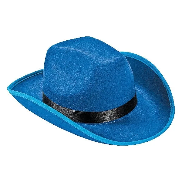Stylischer blauer Cowboyhut