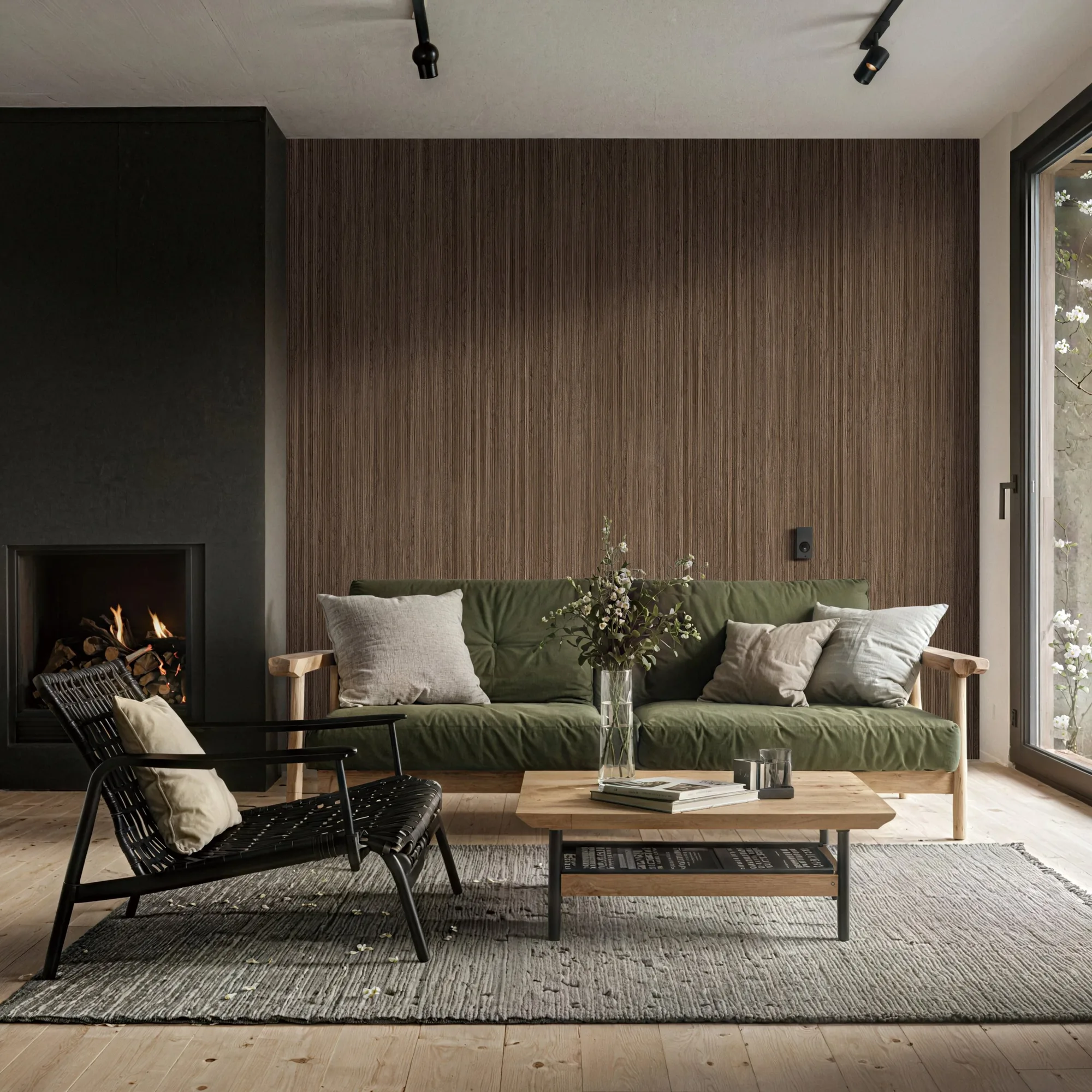 Gerillte Wandpaneele | Walnuss | Modernes flexibles Design