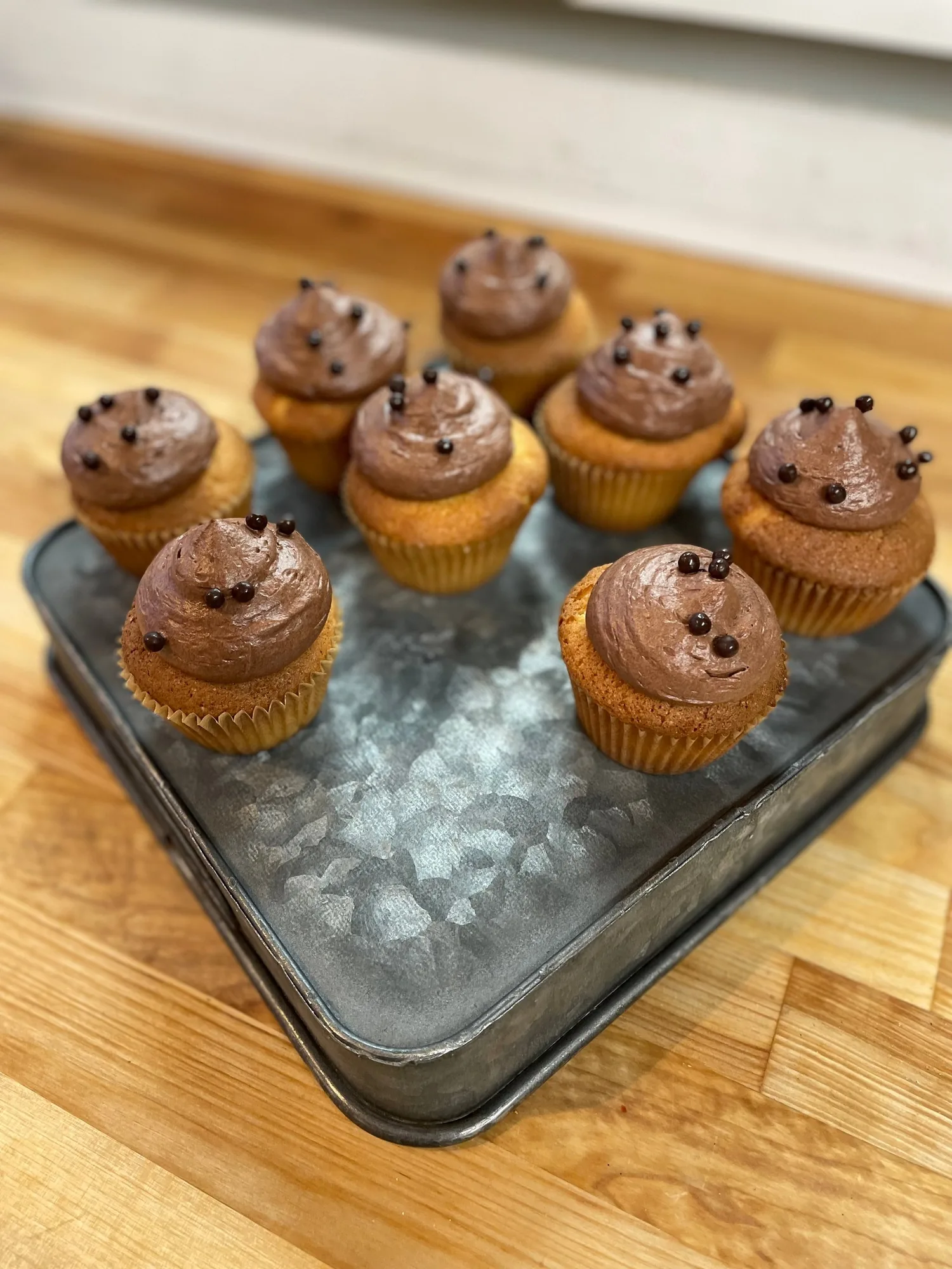 Vanilla Chocolate Cupcakes (6 pk)