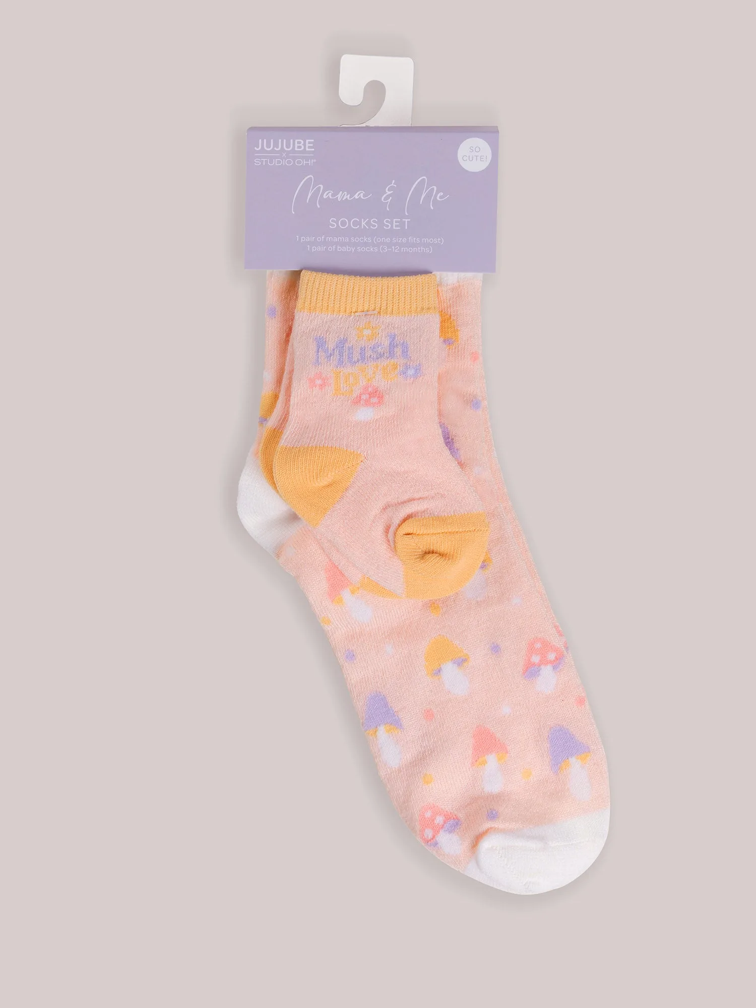 Mama & Me Matching Socks Set - Mushy Love