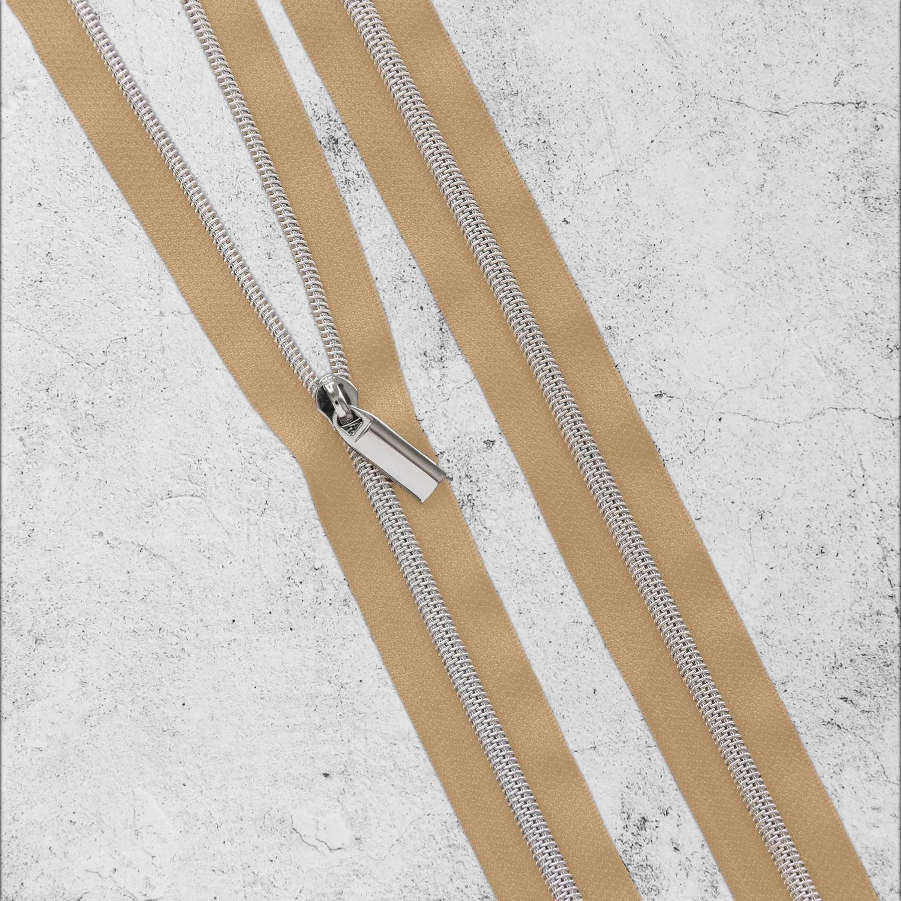 Natural Nylon Coil Zippers