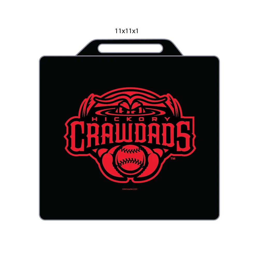 Hickory Crawdads Black Seat Cushion