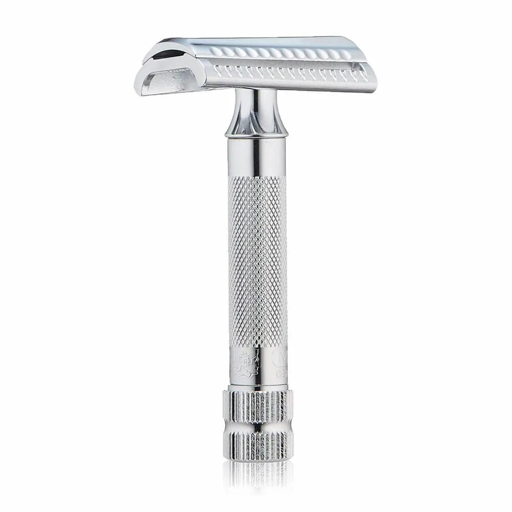 Pisau Cukur Safety Double Edge Merkur HD 37C, Batang Miring