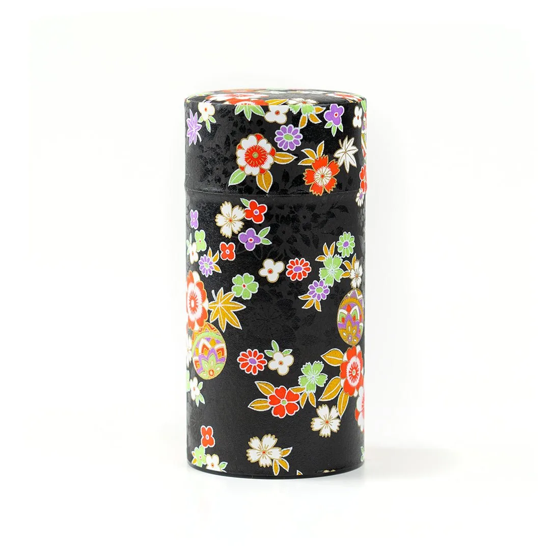 Japanese Tea Canister - Ornamental Bloom