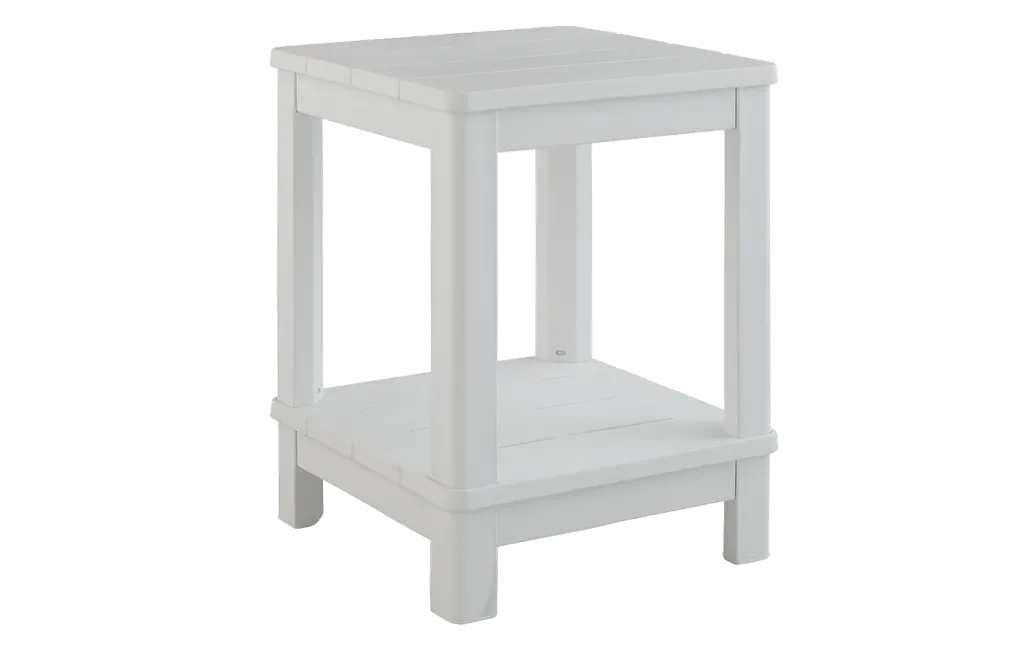 Deluxe Adirondack Side Table - White