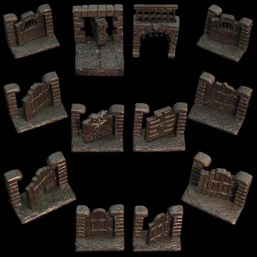 Pack de Puertas/Mazmorras (Sin Pintar)