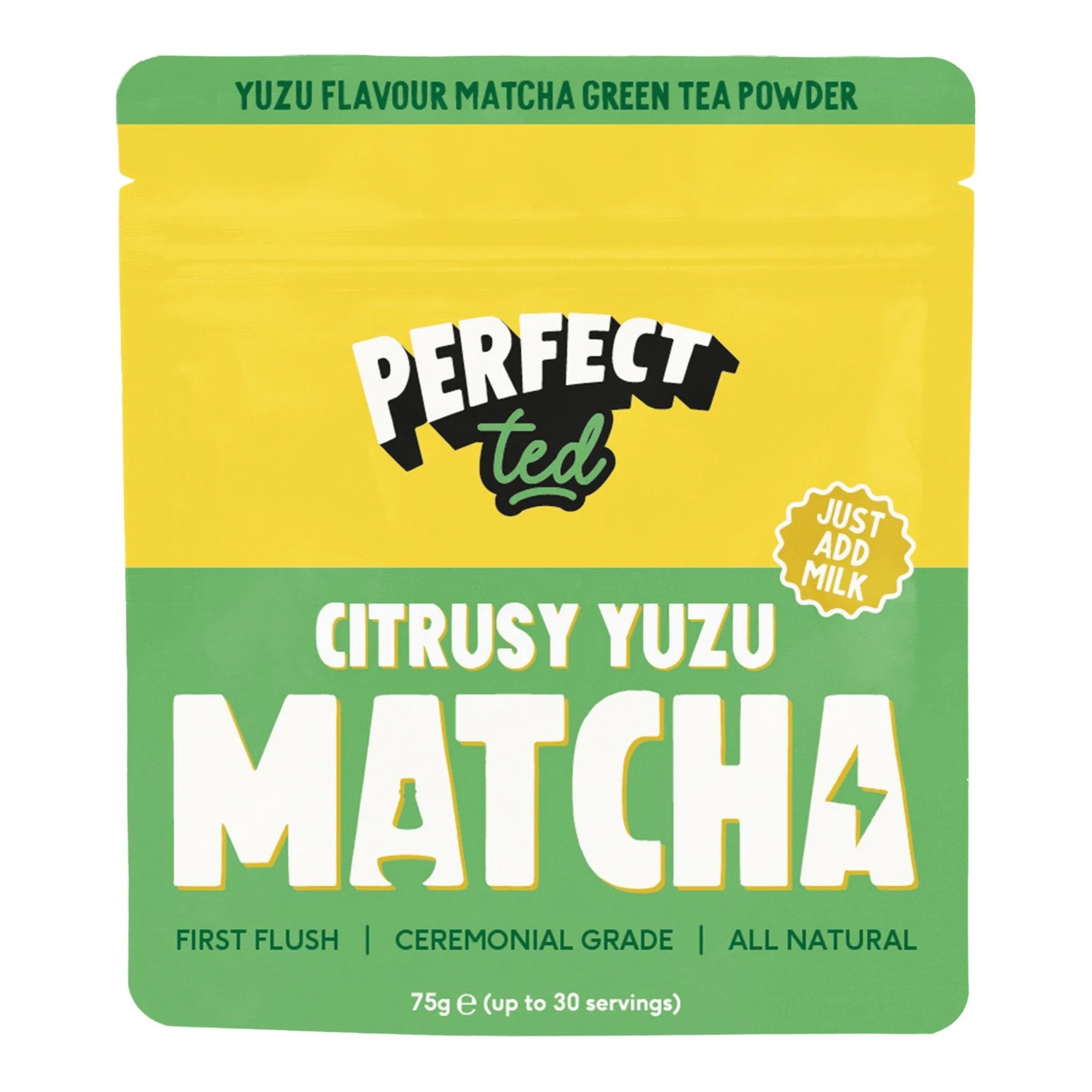 citrusy yuzu matcha powder