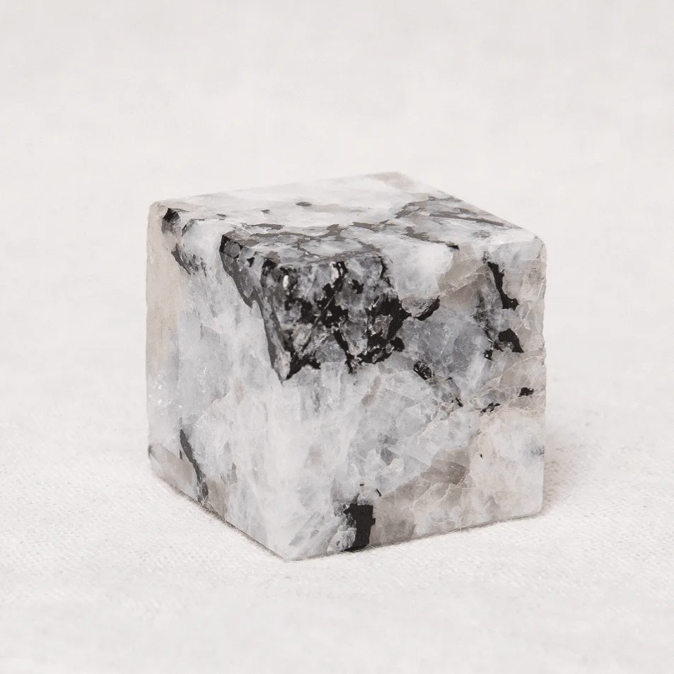RAINBOW MOONSTONE CUBE