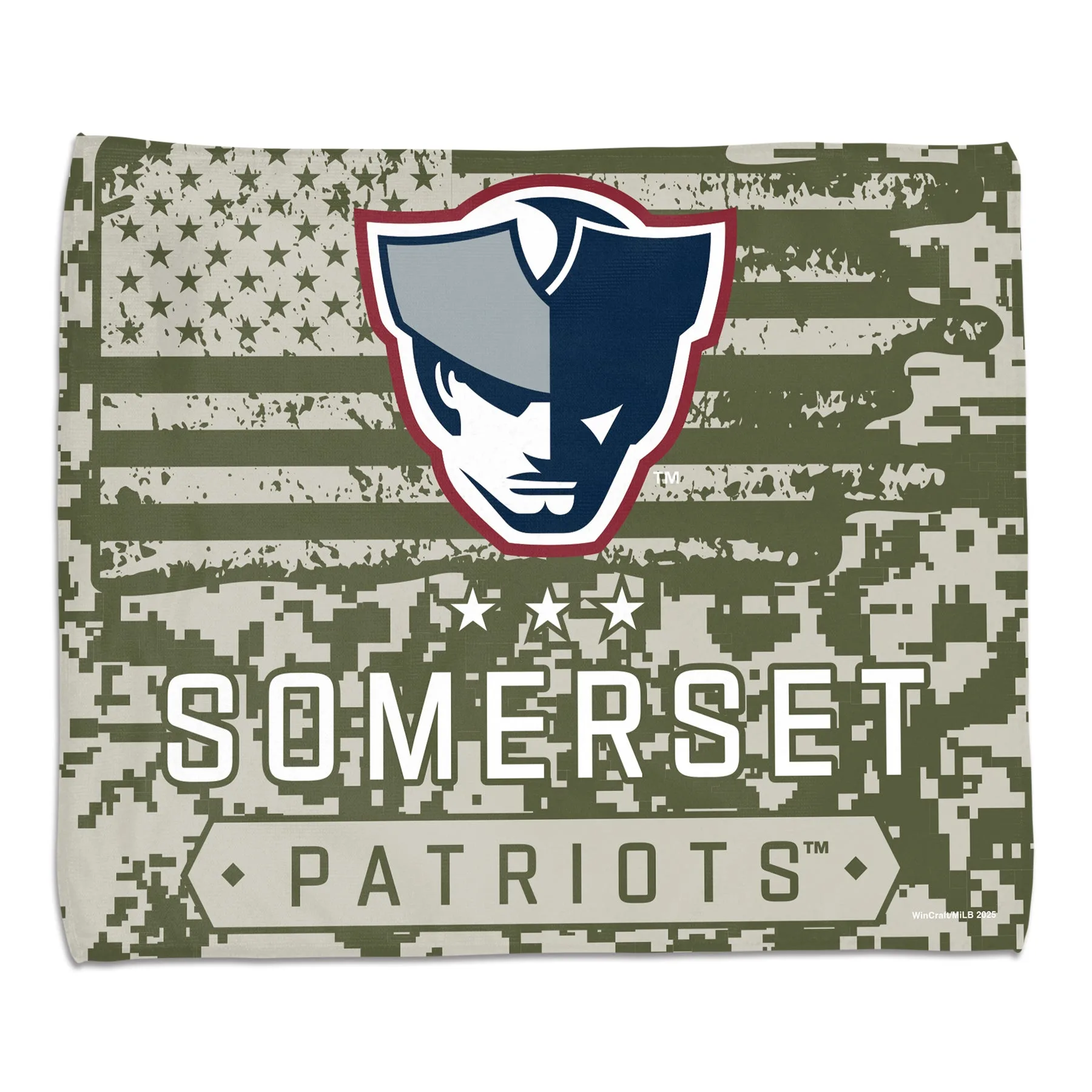 منشفة تشجيع 15 × 18 لتقدير الجيش من سomerset Patriots