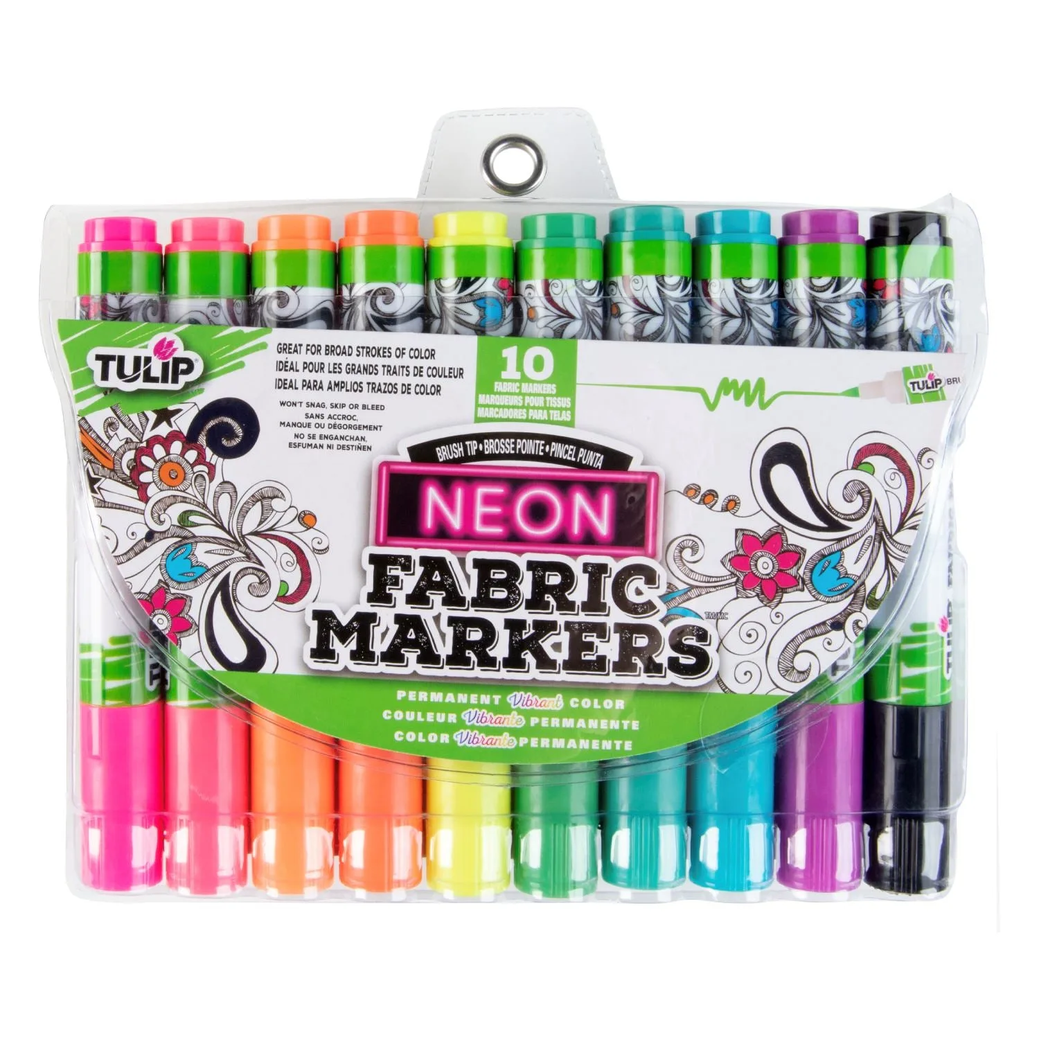 Best Fabric Markers for Denim Jackets: Tulip Graffiti Bullet-Tip Neon 6 Pack Review