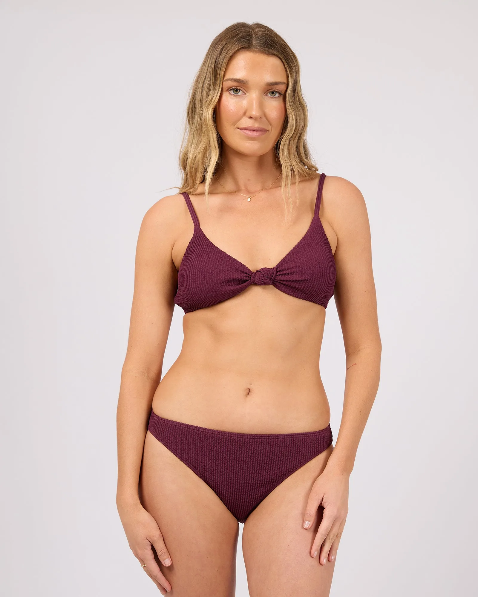 Haut de bikini noué Phoenix Vin