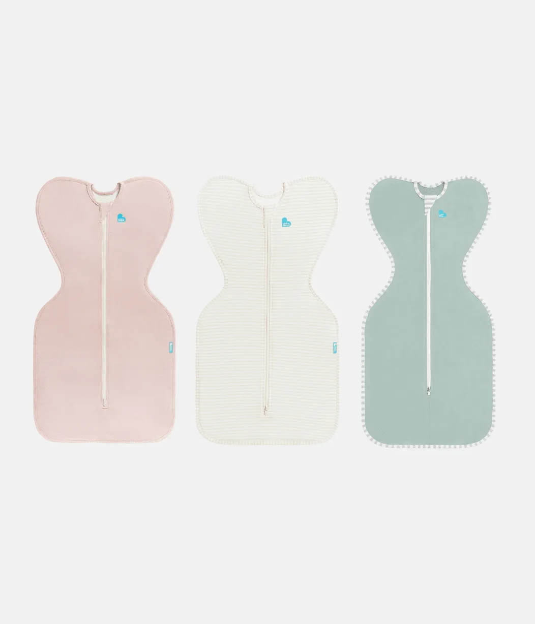 Swaddle Up Starter Bundle | 0.2 TOG | Blush | Breton Stripe | Olive