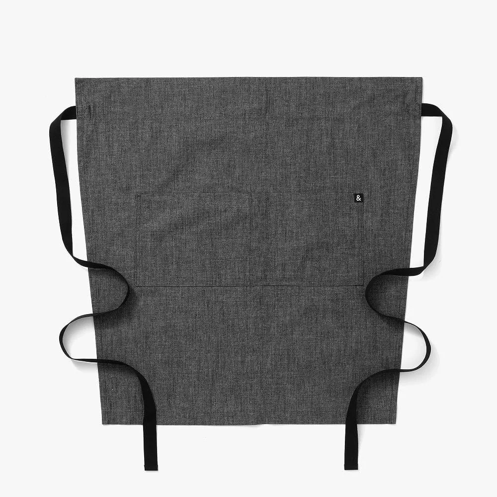 Black Salt Chambray Bistro Apron