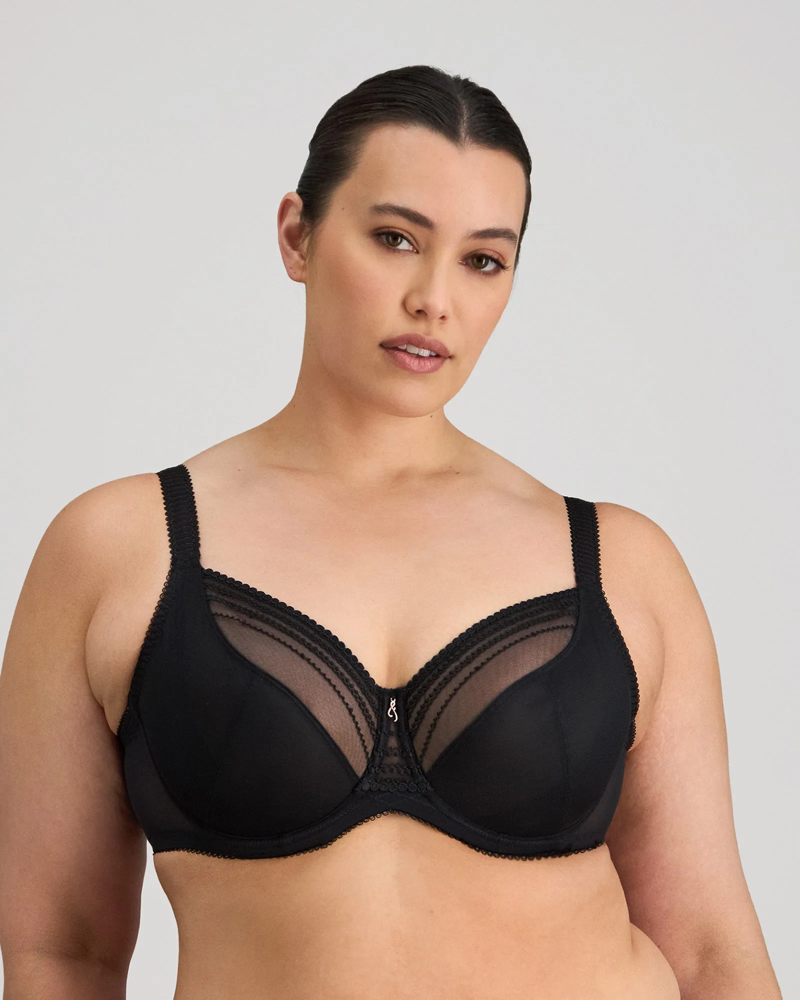 Soutien-gorge à armatures couvrant Faithful - Noir