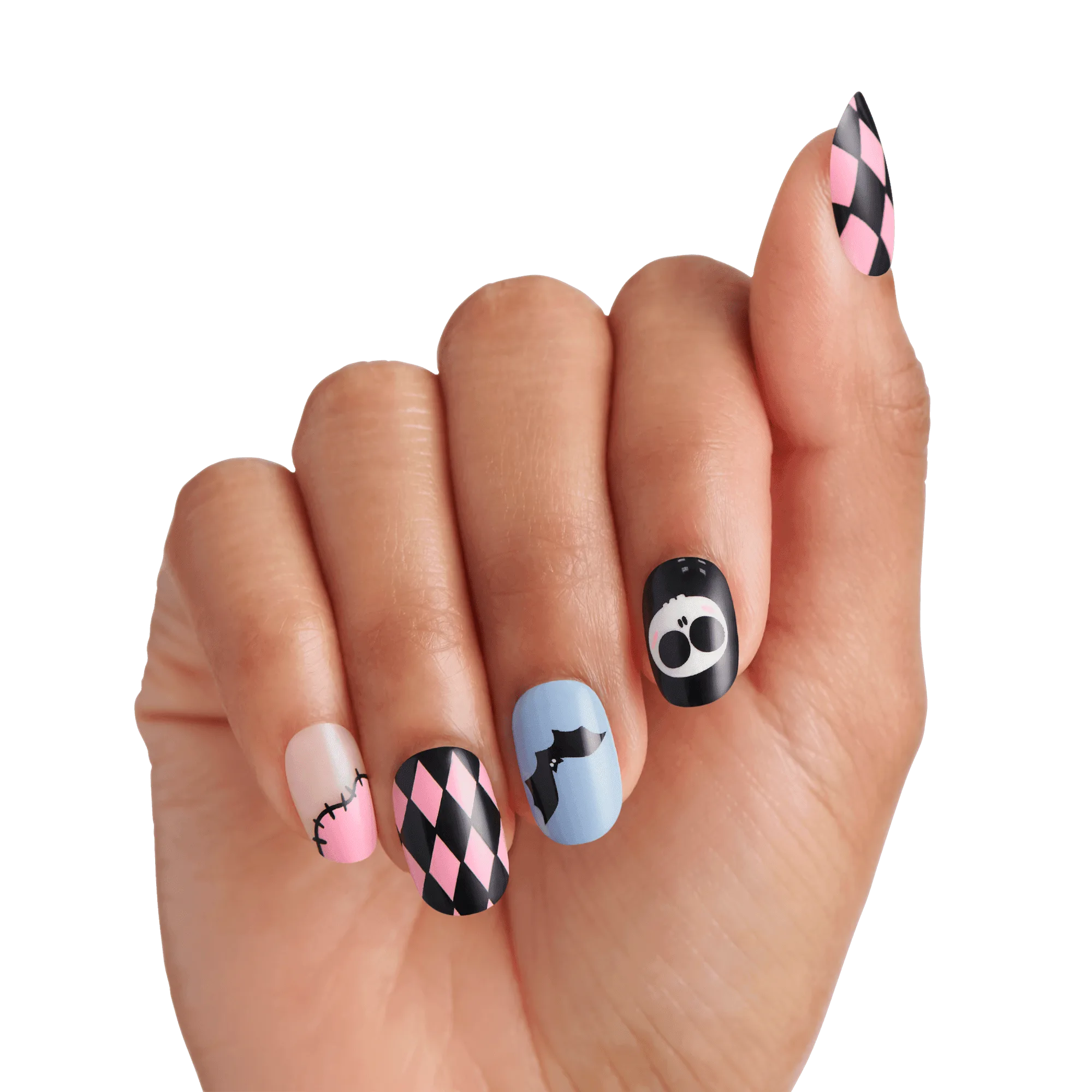 Kiss Salon Diseño Halloween Uñas Postizas con Pegamento - Nightmare Parade