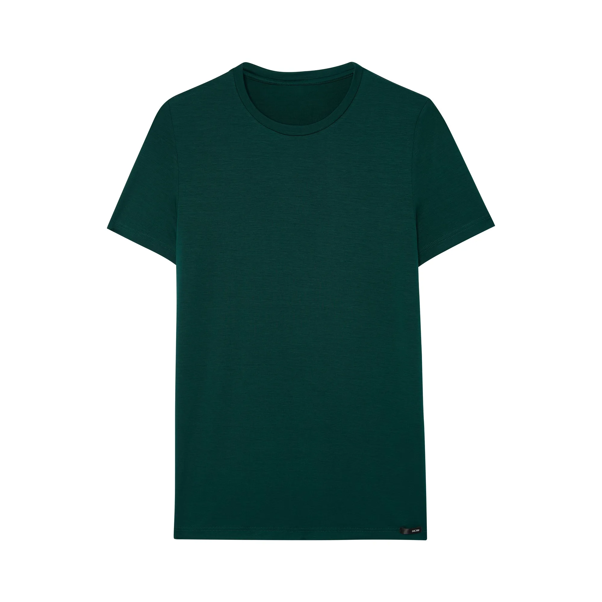 Tencel Soft Crew Neck T-Shirt | Dark Green 402593-00dg