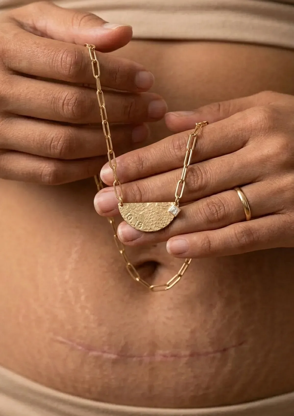 The Demi Lune Necklace - 14k Gold Filled