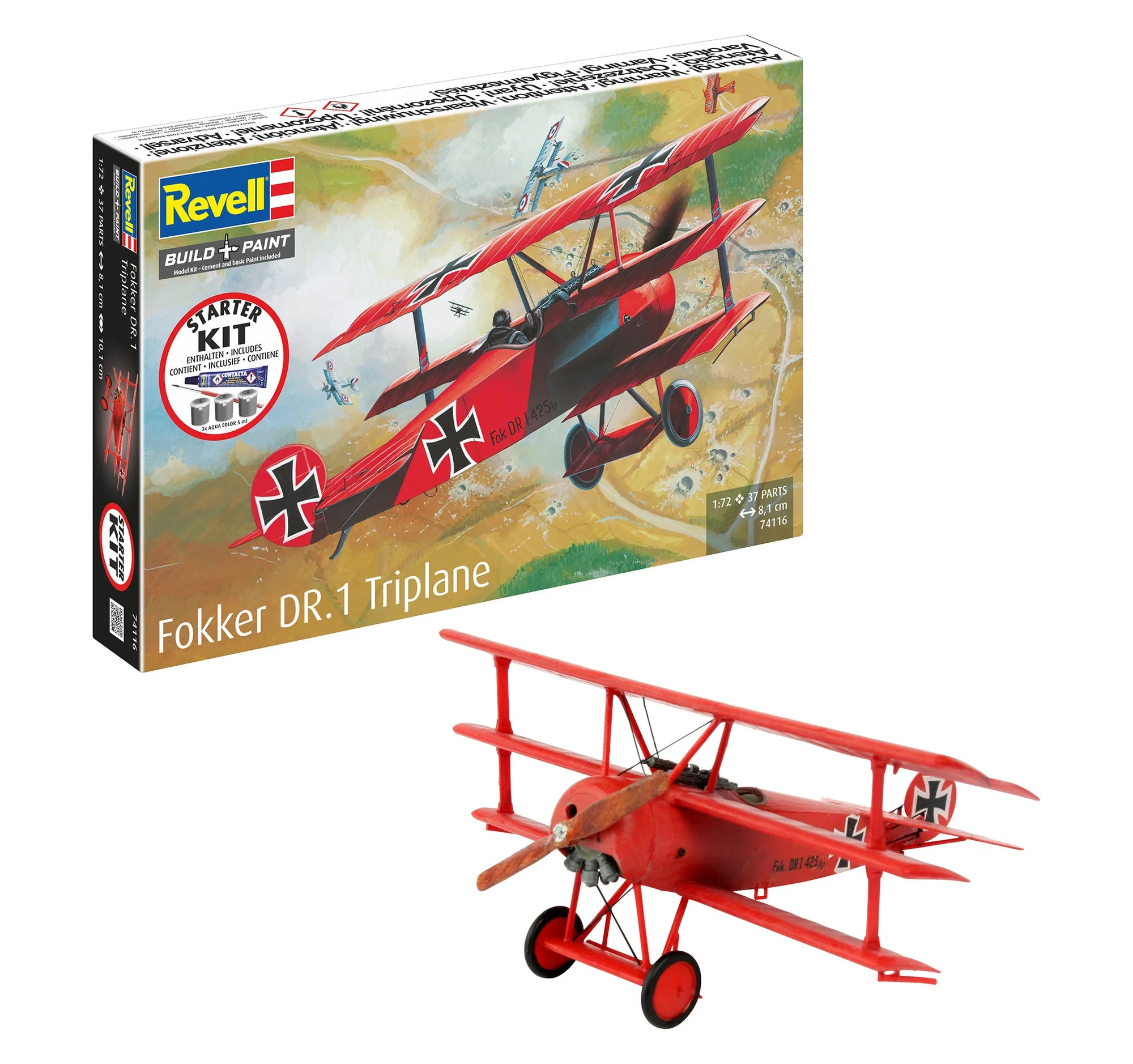 Starter kit Fokker DR.1 Triplane