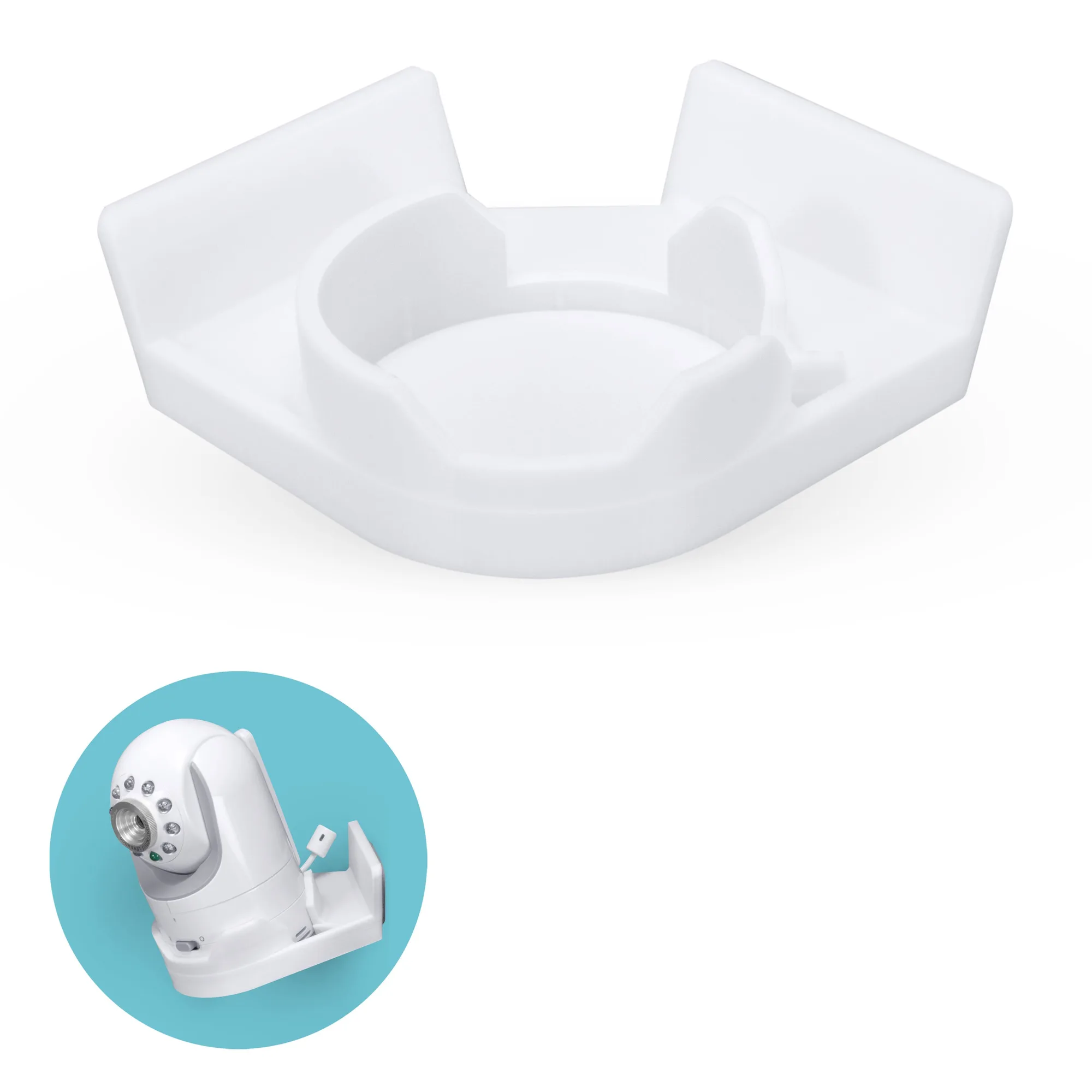 Klebe-Wandregal für Infant Optics DXR-8 - Einfach zu montieren, keine Schrauben oder Schmutz