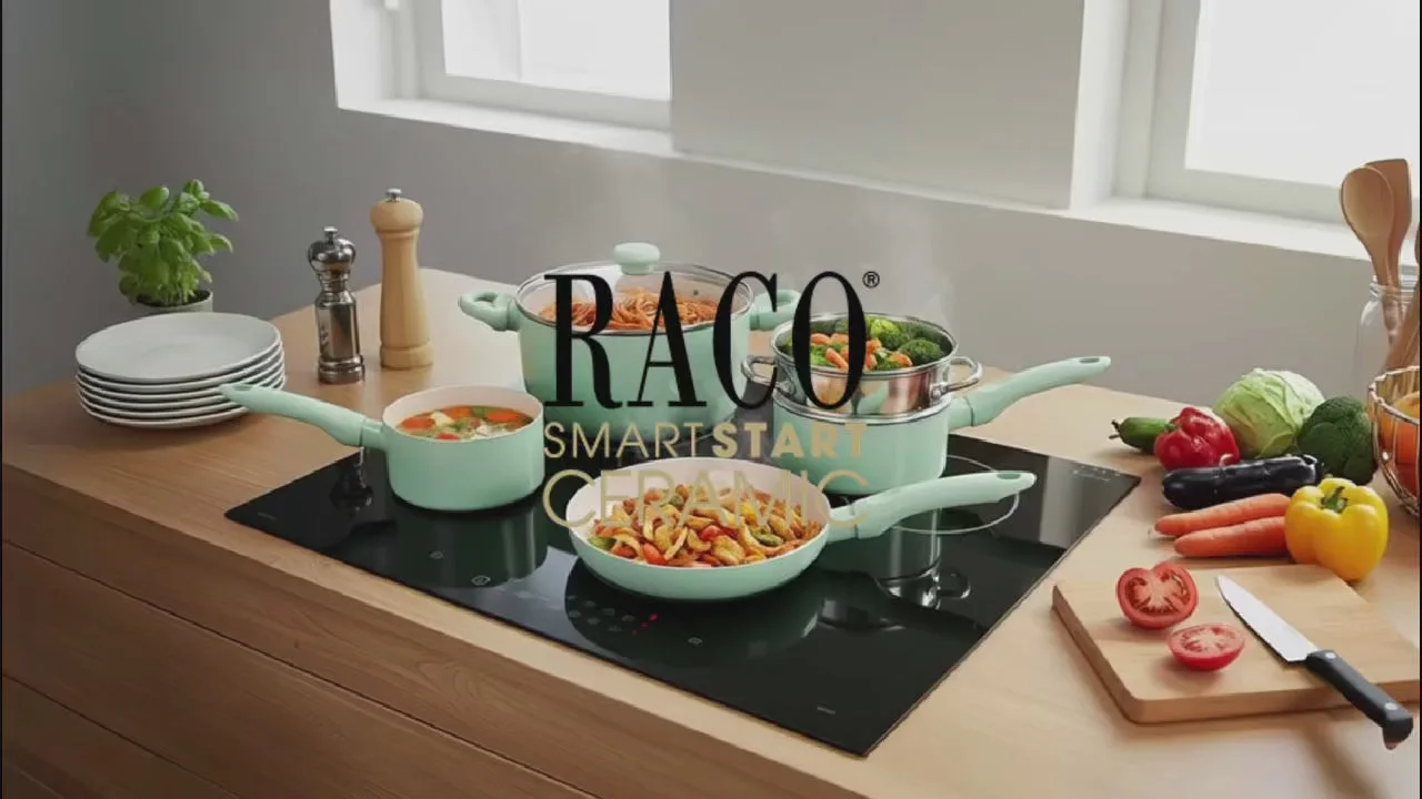 Padella aperta a induzione antiaderente in ceramica RACO SmartStart 30 cm Lichene