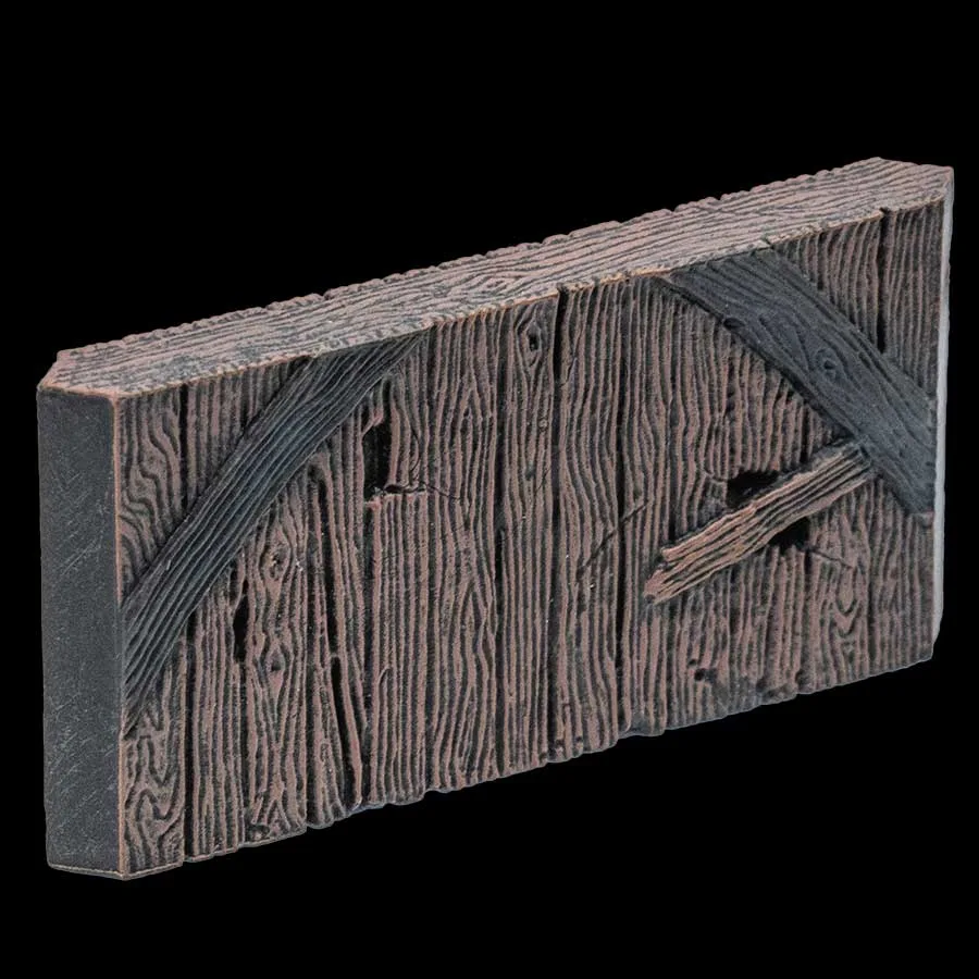 Rustic Wood Ramshackle Wall (Painted)