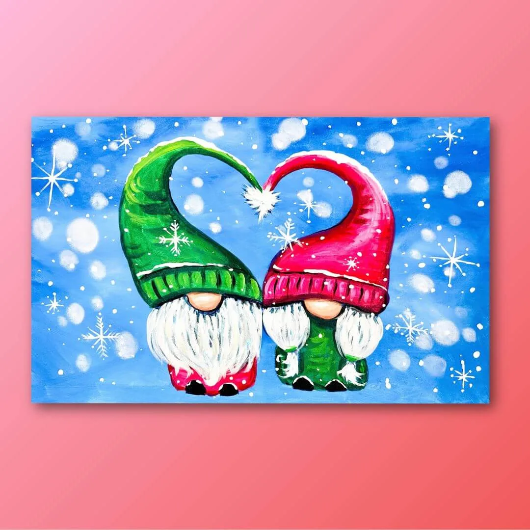 Sabes o Meu Desejo de Natal: Noite de Pintura Festiva para Casais