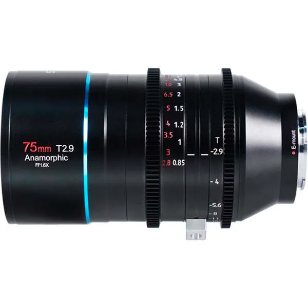 Sirui Venus 75mm T2.9 1.6x (Sony E) – Objectif anamorphique