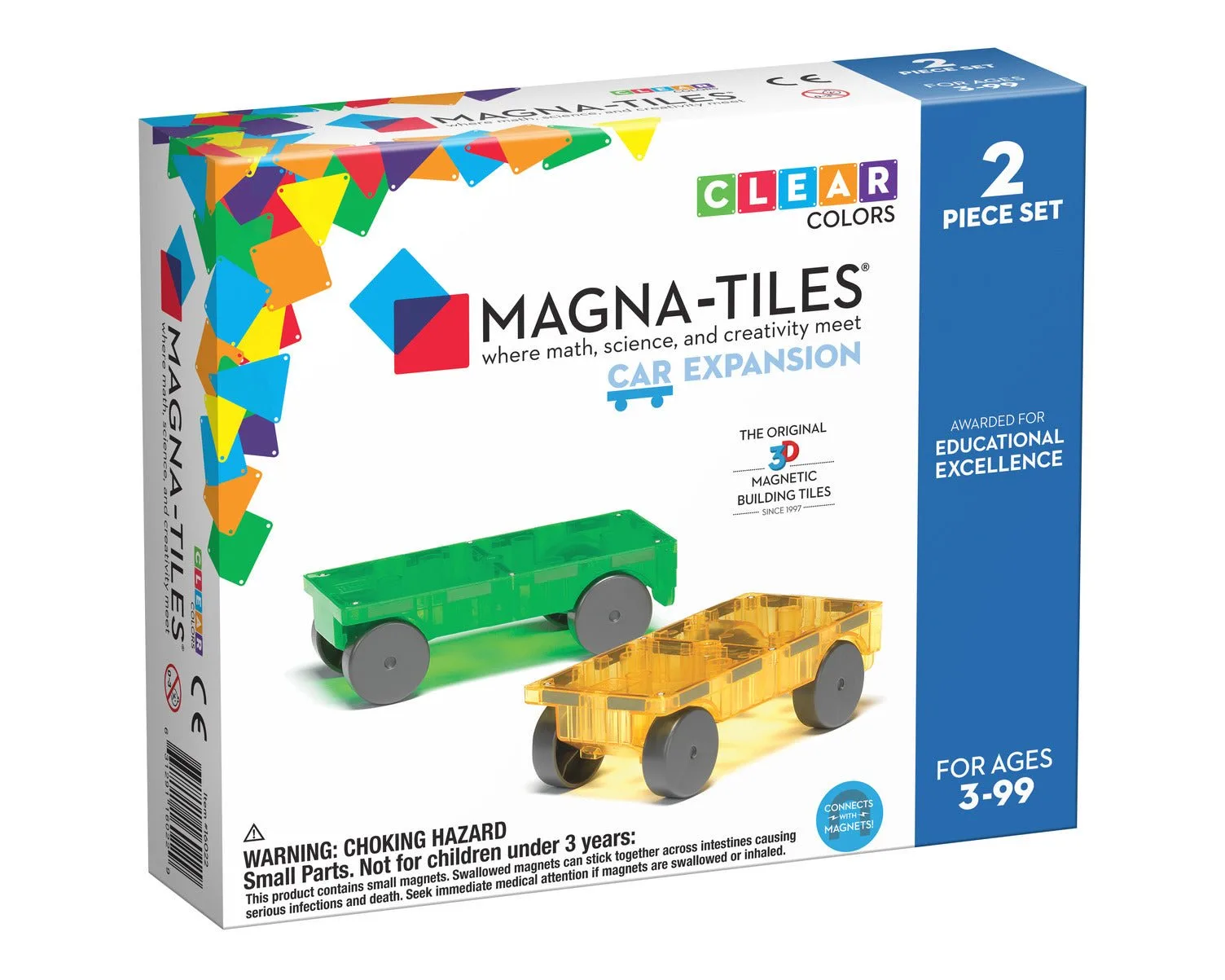 Magna-Tiles Auto - Set di espansione da 2 pezzi