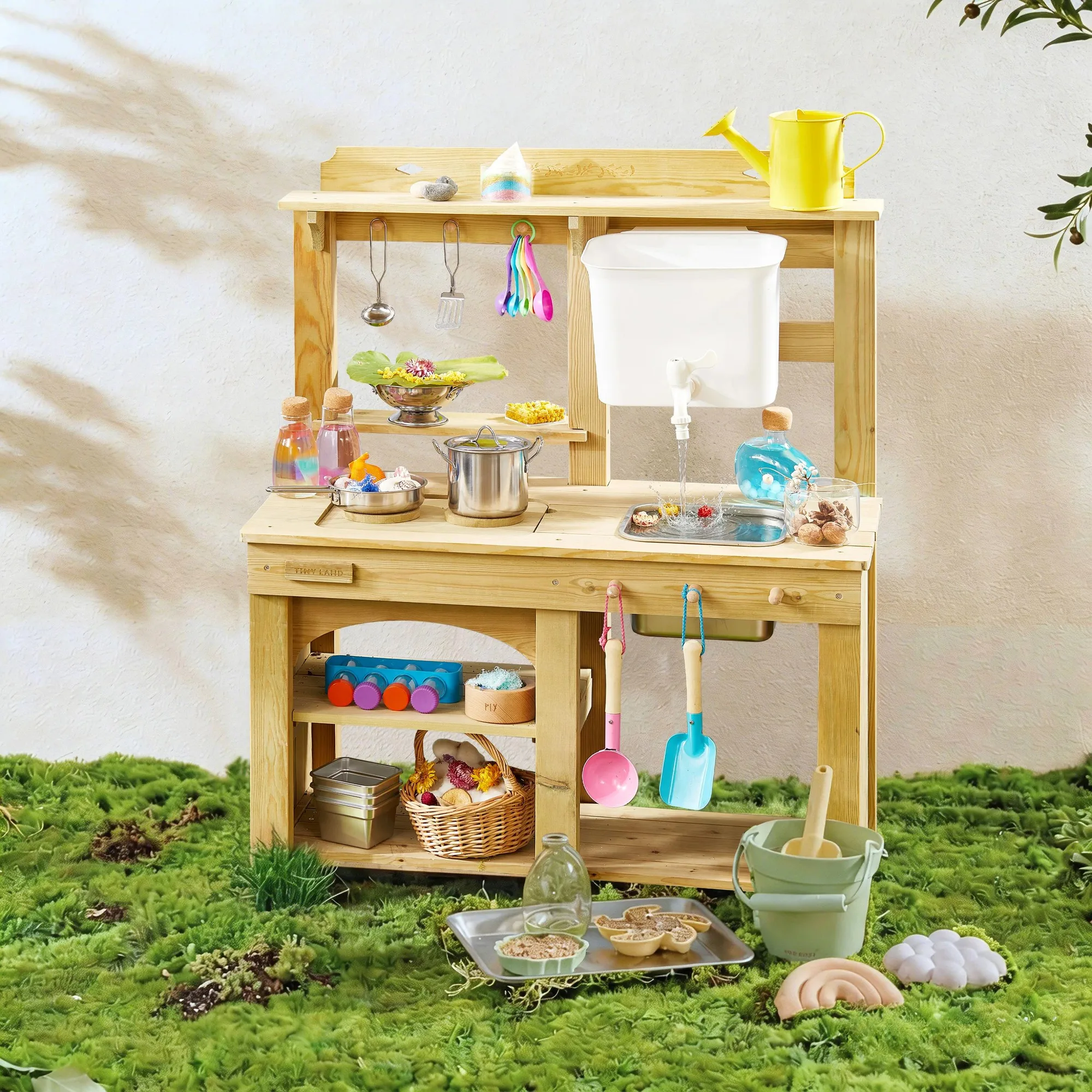 Tiny Land® Outdoor-Matschküche & Sandspielset