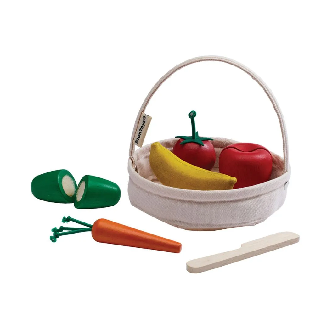 Cómo jugar con la cesta variada del mercado de agricultores