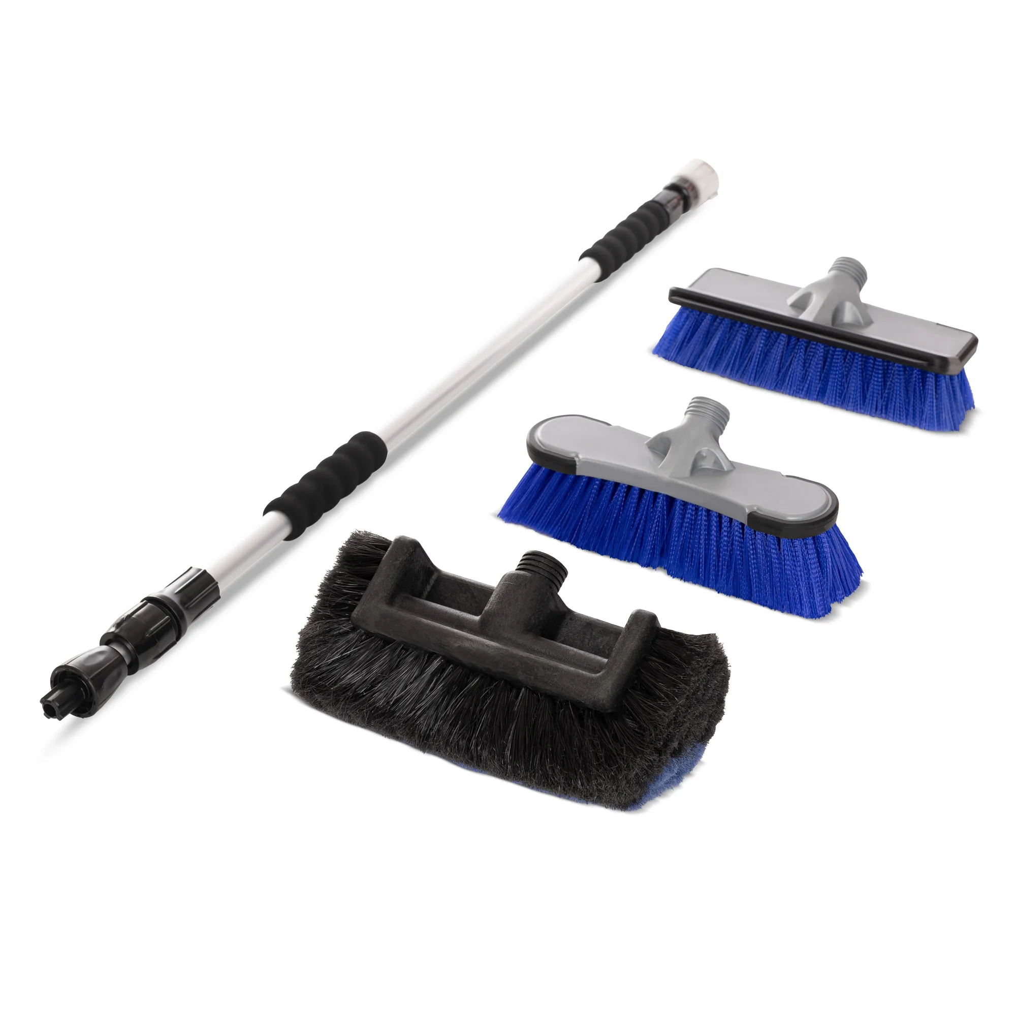 Cepillo y cabezal extensible multiusos para limpieza