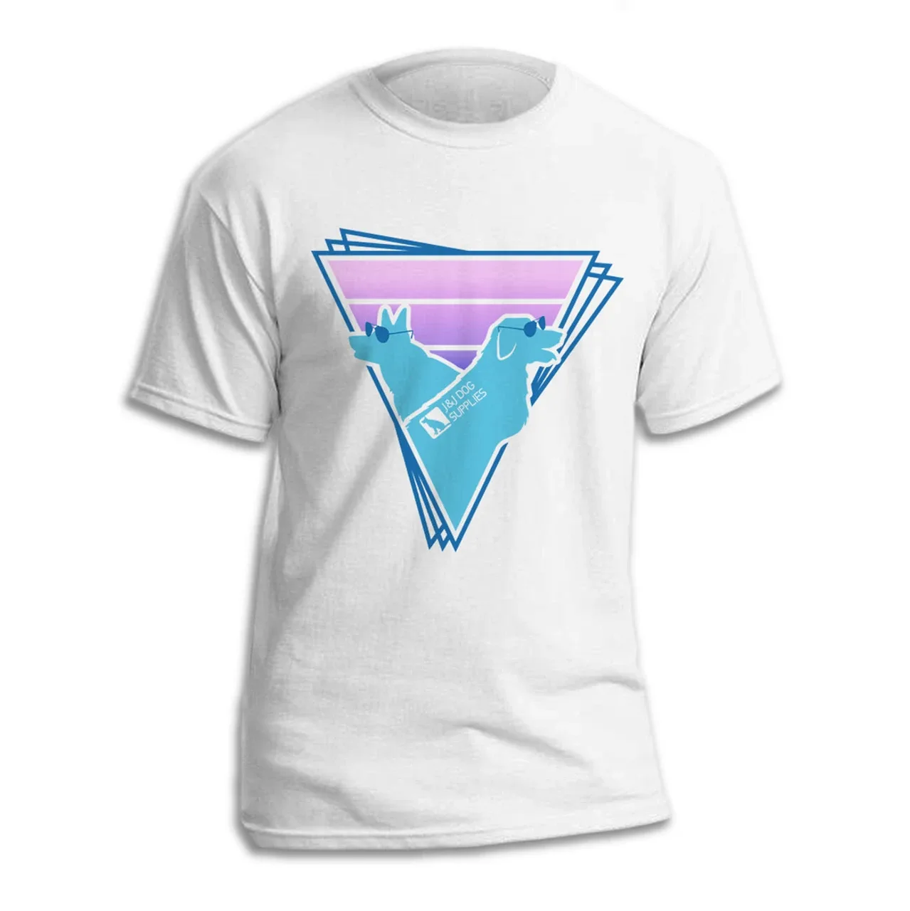 J&J Dog Supplies Retro Chill Logo T-Shirt