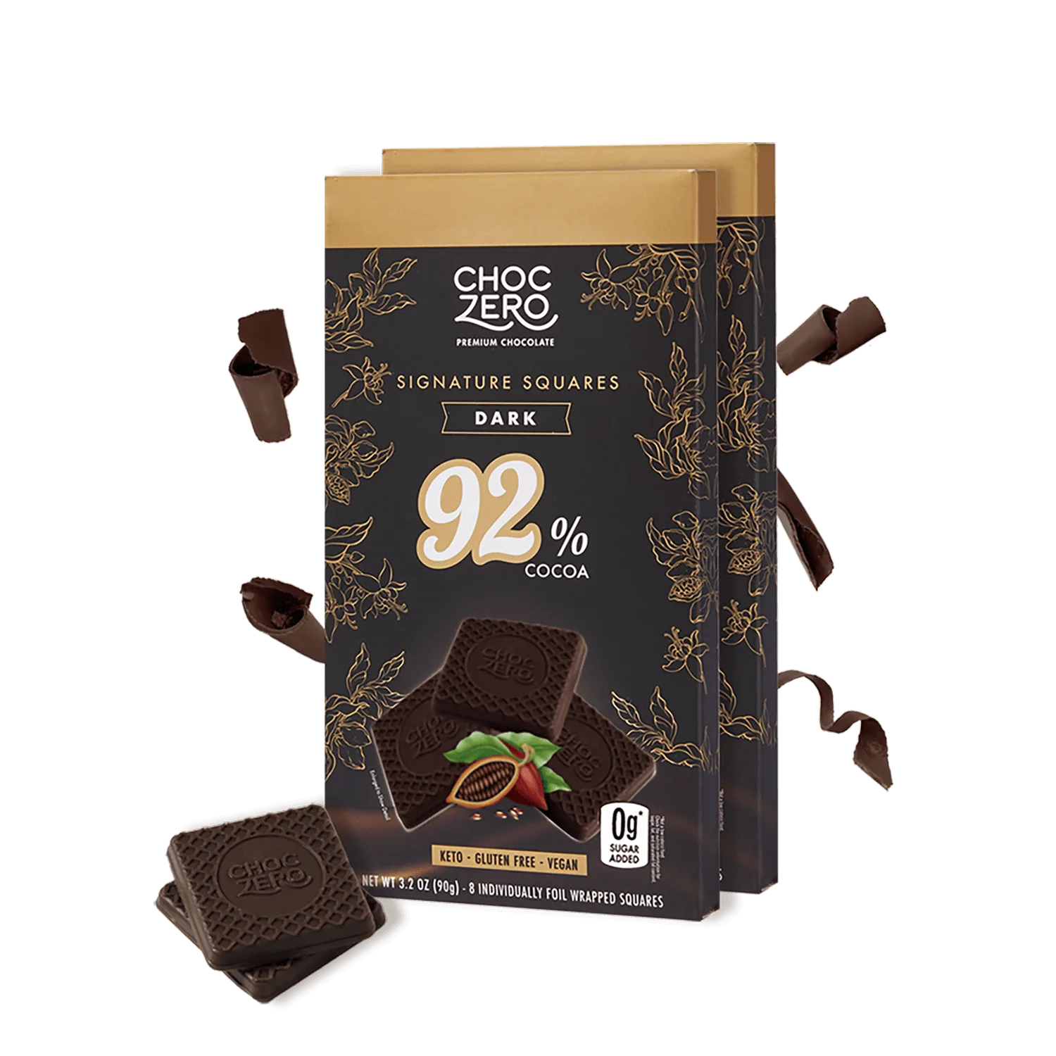92% Dark Chocolate Squares