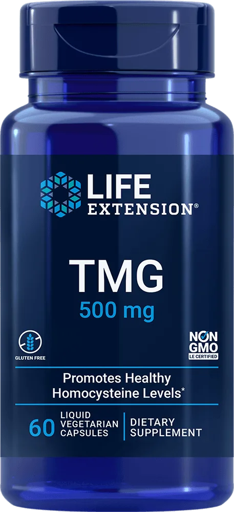 TMG, 500 mg, 60 liquid vegetarian capsules