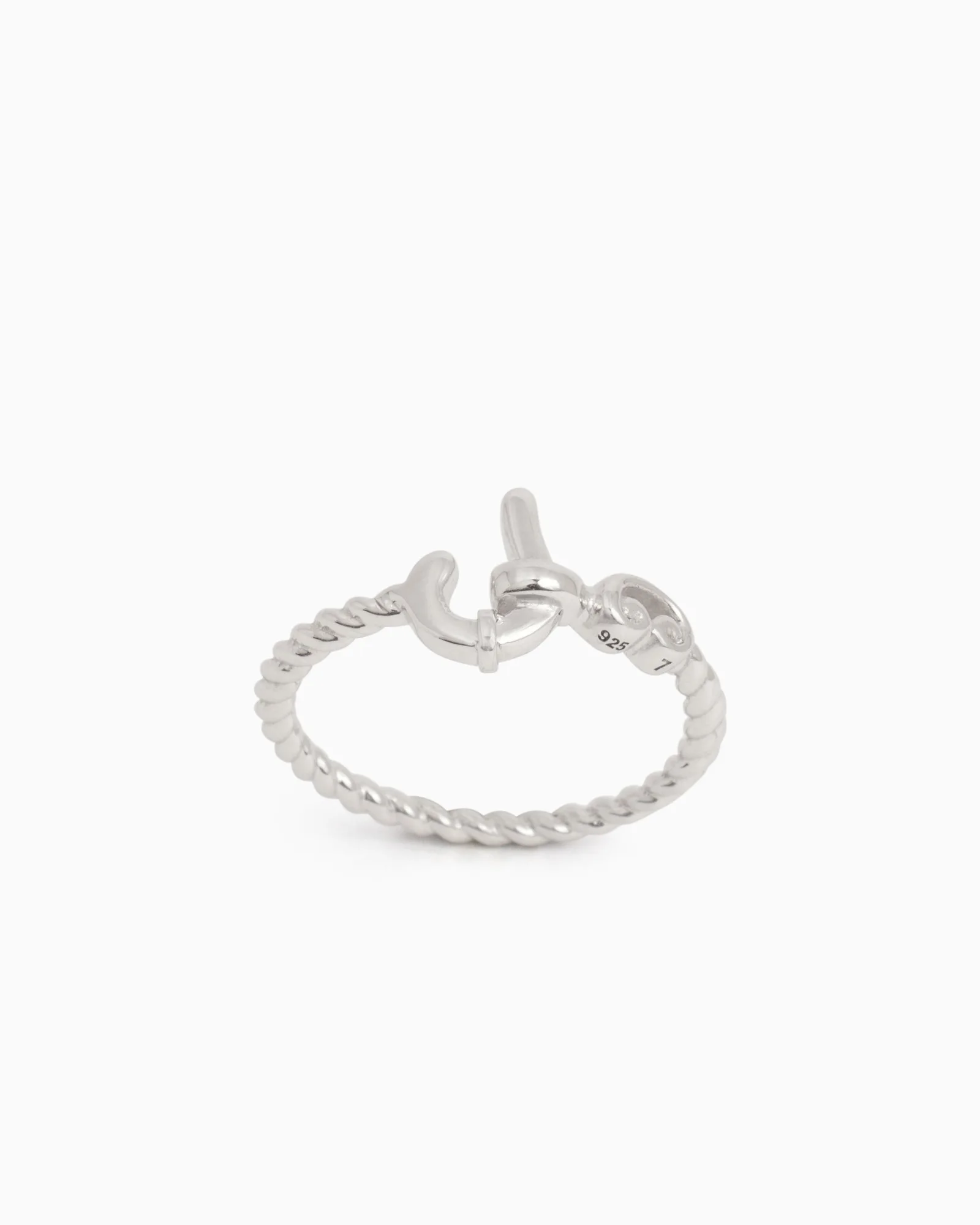 Twisted St. John Hook Ring with Open Petroglyph